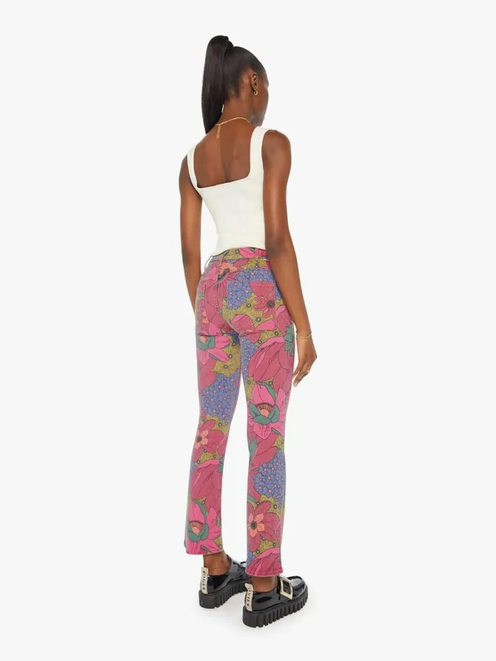 Women Mother Denim The Patch Pocket Insider Flood Psychic Floral