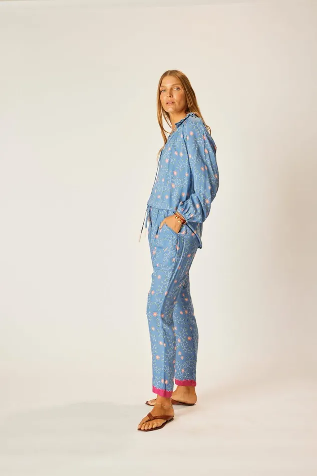 Women Natalie Martin Bottoms Bianca Pant Pinwheel Denim