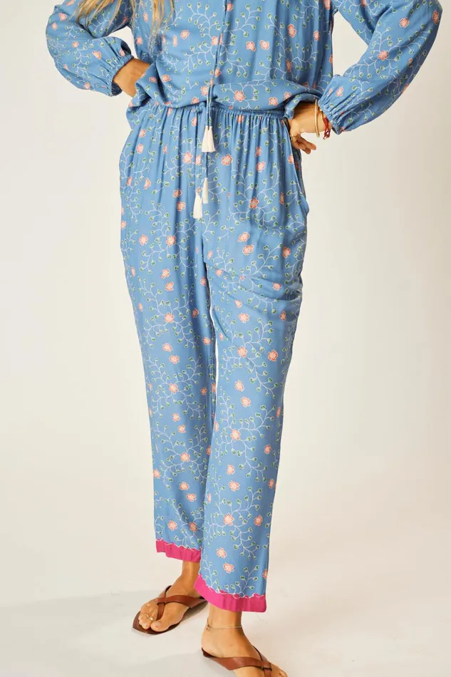 Women Natalie Martin Bottoms Bianca Pant Pinwheel Denim