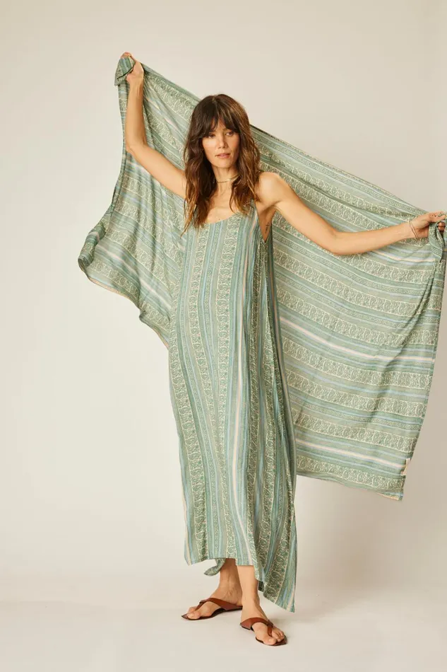 Women Natalie Martin Bottoms Sarong Paisley Stripe Pool Women Natalie Martin Bottoms Sarong Paisley Stripe Pool