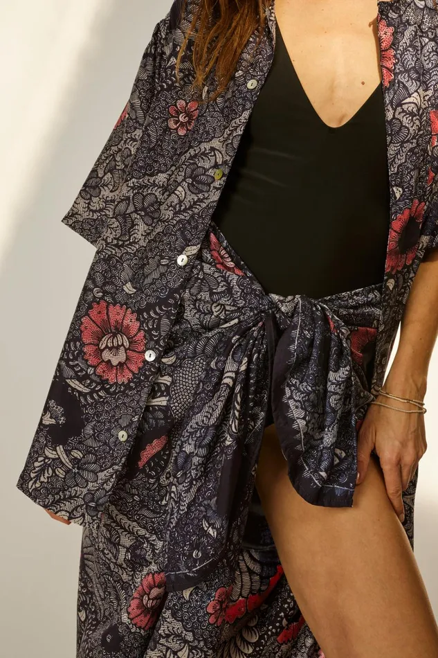 Women Natalie Martin Bottoms Sarong Peacock Ink Women Natalie Martin Bottoms Sarong Peacock Ink