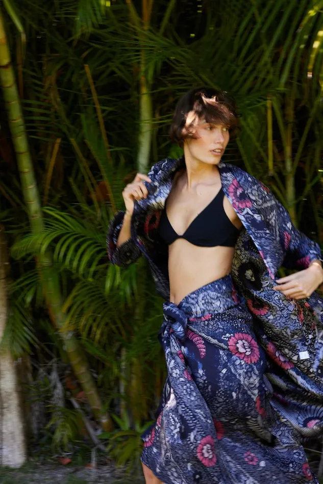 Women Natalie Martin Bottoms Sarong Peacock Ink Women Natalie Martin Bottoms Sarong Peacock Ink