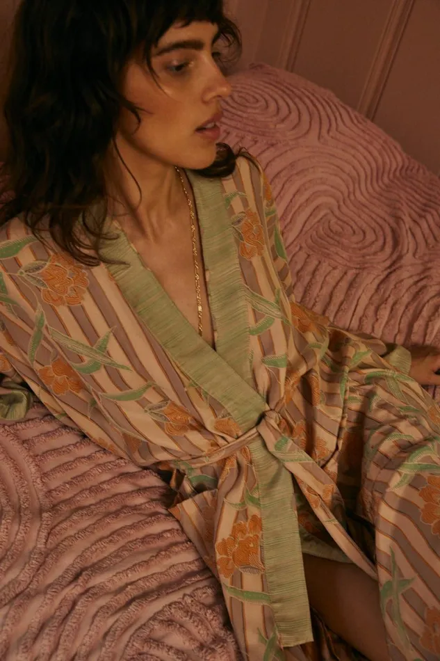 Women Natalie Martin CoverUps Diane Long Robe Chamomile Apricot Women Natalie Martin CoverUps Diane Long Robe Chamomile Apricot
