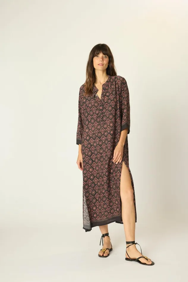 Women Natalie Martin CoverUps Isobel Dress Fleurdelis Black