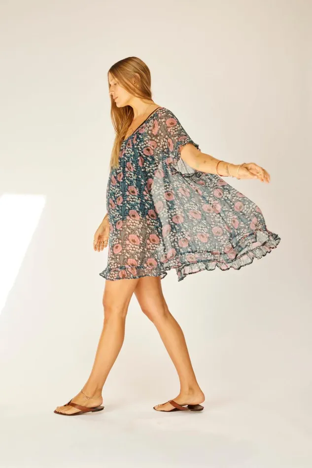 Women Natalie Martin CoverUps Marina Dress Geranium Midnight