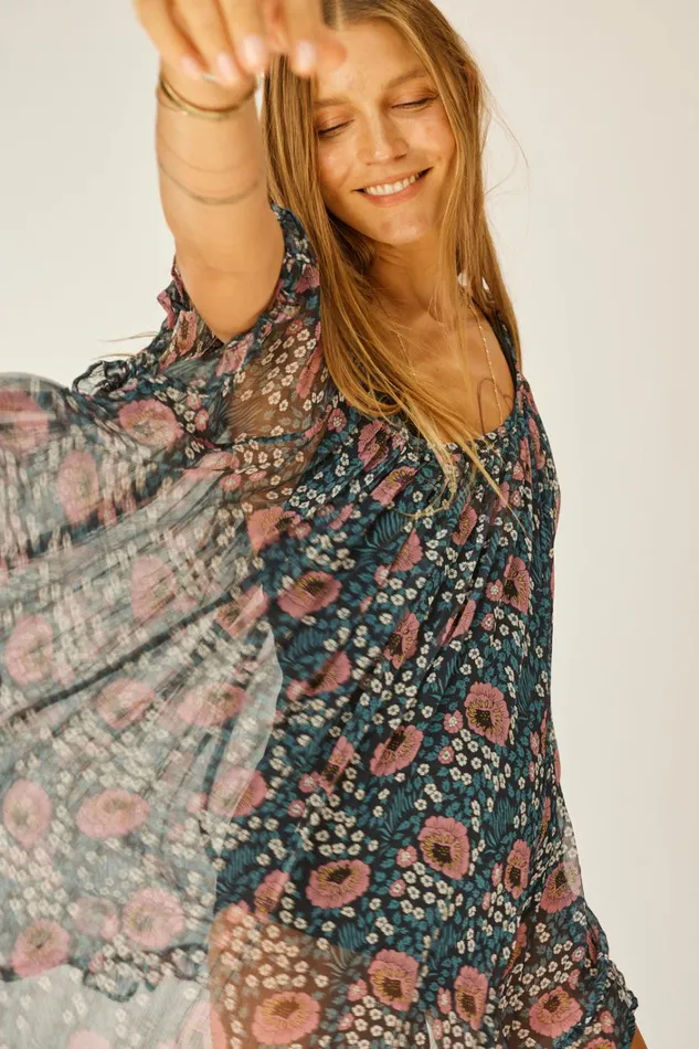 Women Natalie Martin CoverUps Marina Dress Geranium Midnight