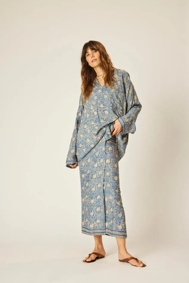 Women Natalie Martin CoverUps Ryan Shirt Unisex Water Lily Blue Women Natalie Martin CoverUps Ryan Shirt Unisex Water Lily Blue