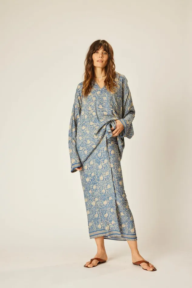 Women Natalie Martin CoverUps Ryan Shirt Unisex Water Lily Blue Women Natalie Martin CoverUps Ryan Shirt Unisex Water Lily Blue