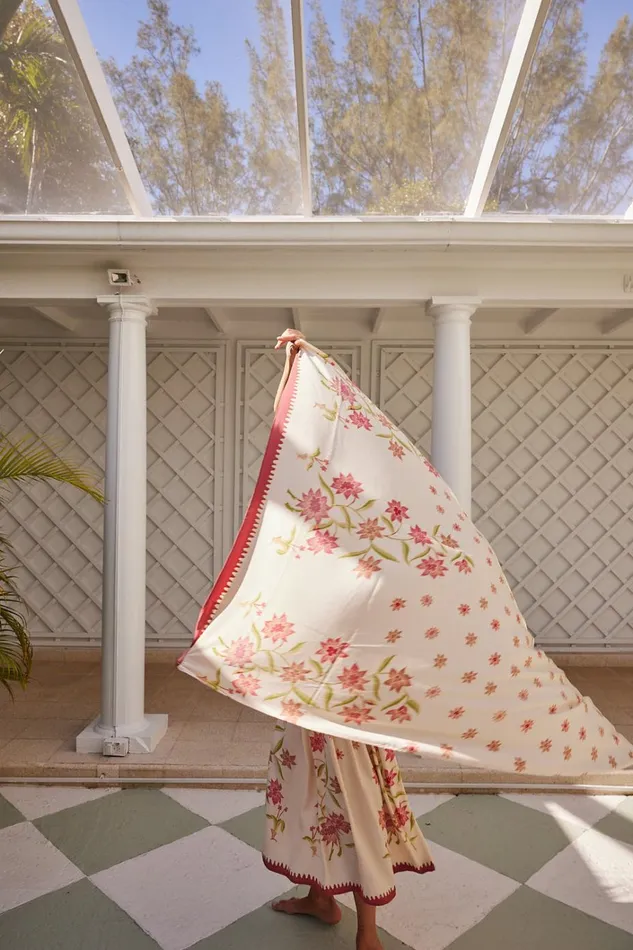 Women Natalie Martin CoverUps Sarong Starflower Cream