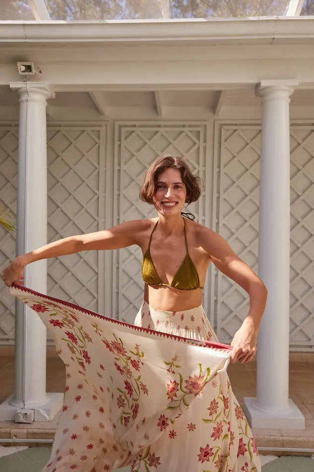Women Natalie Martin CoverUps Sarong Starflower Cream Women Natalie Martin CoverUps Sarong Starflower Cream