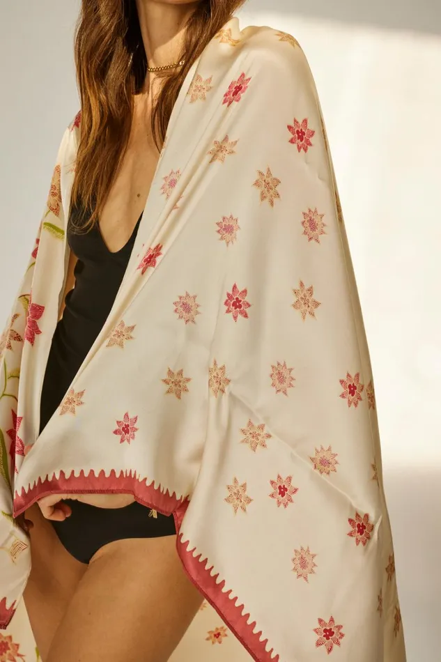 Women Natalie Martin CoverUps Sarong Starflower Cream Women Natalie Martin CoverUps Sarong Starflower Cream
