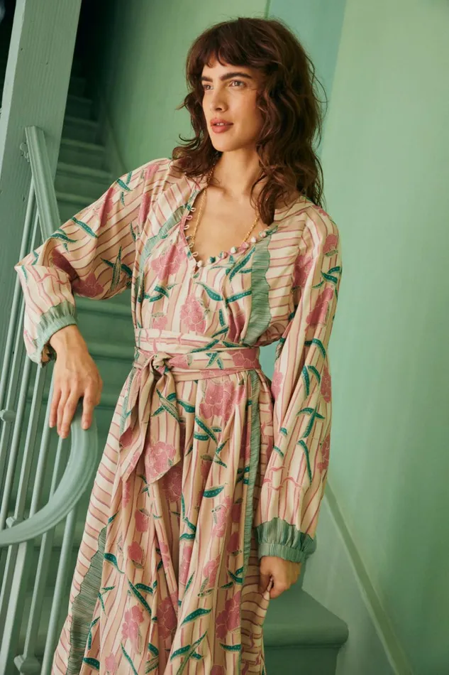 Women Natalie Martin Dresses Fiore Maxi Chamomile Rose