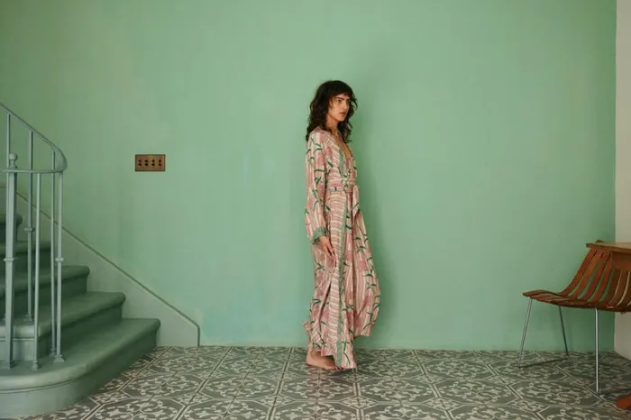 Women Natalie Martin Dresses Fiore Maxi Chamomile Rose