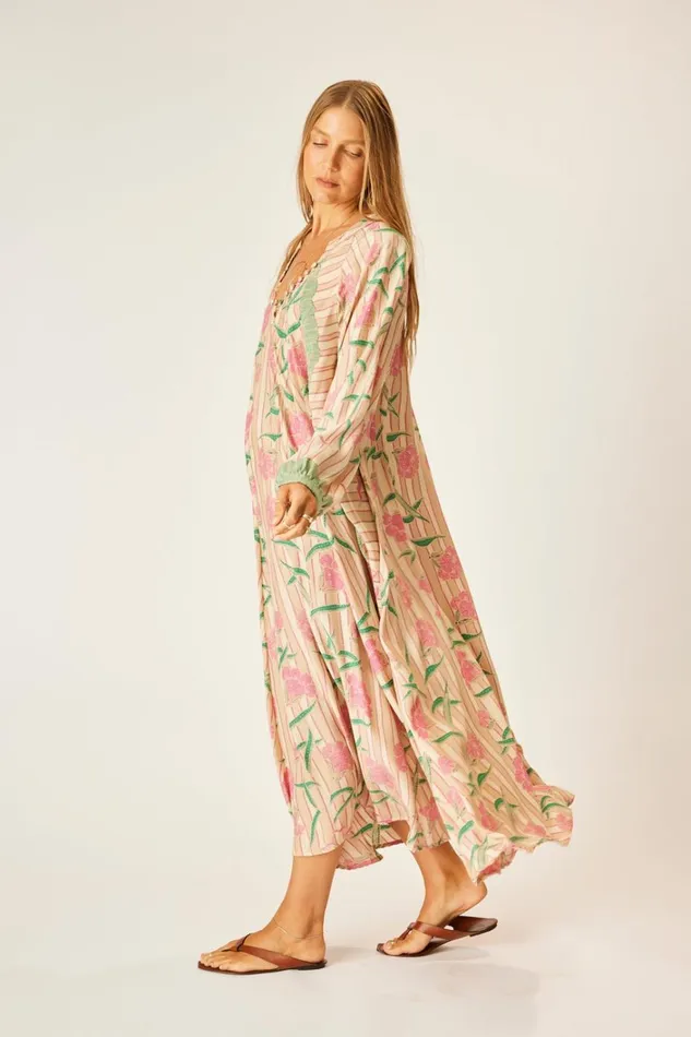 Women Natalie Martin Dresses Fiore Maxi Chamomile Rose