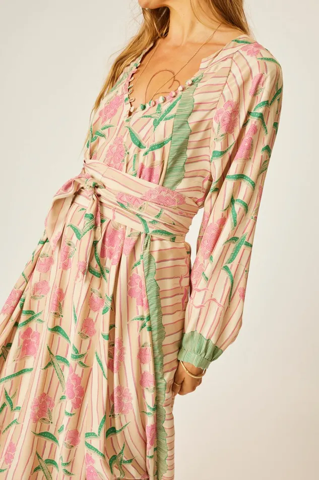 Women Natalie Martin Dresses Fiore Maxi Chamomile Rose
