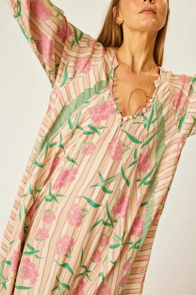 Women Natalie Martin Dresses Fiore Maxi Chamomile Rose
