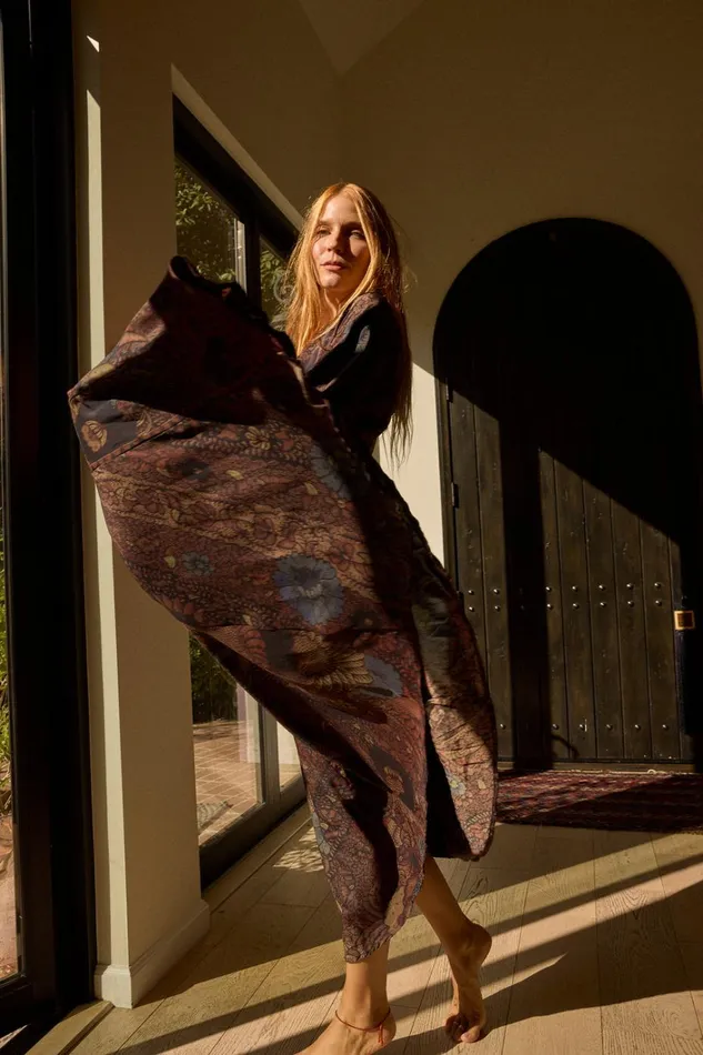 Women Natalie Martin Dresses Fiore Maxi Peacock Kalamata