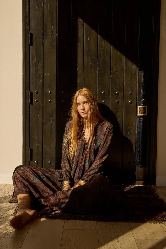 Women Natalie Martin Dresses Fiore Maxi Peacock Kalamata