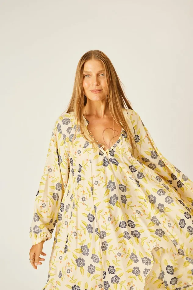 Women Natalie Martin Dresses Fiore Maxi Prairie Indigo
