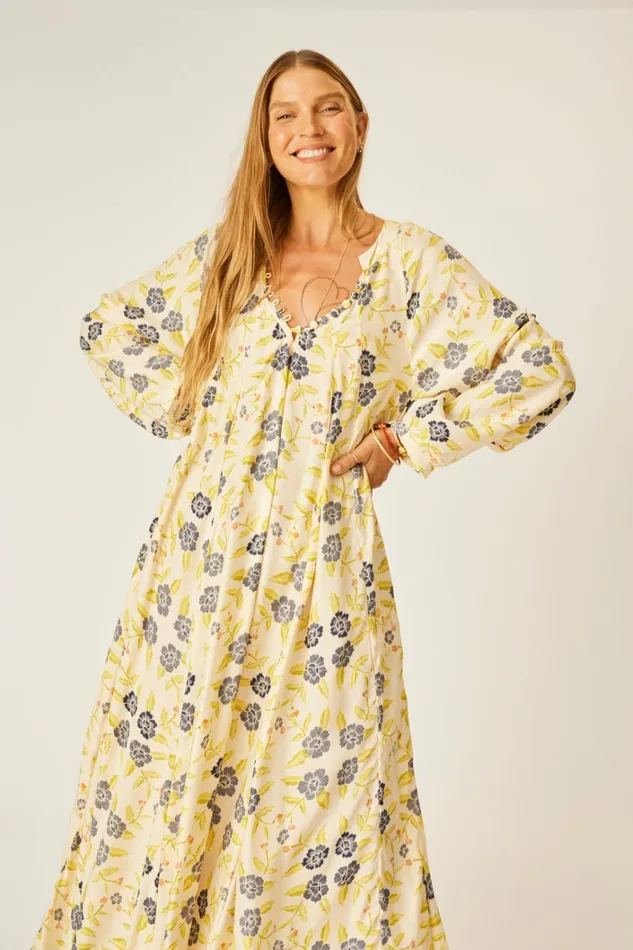 Women Natalie Martin Dresses Fiore Maxi Prairie Indigo