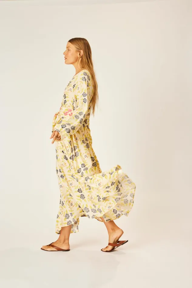 Women Natalie Martin Dresses Fiore Maxi Prairie Indigo