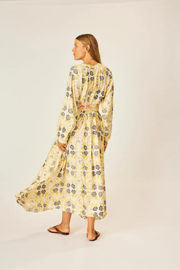 Women Natalie Martin Dresses Fiore Maxi Prairie Indigo