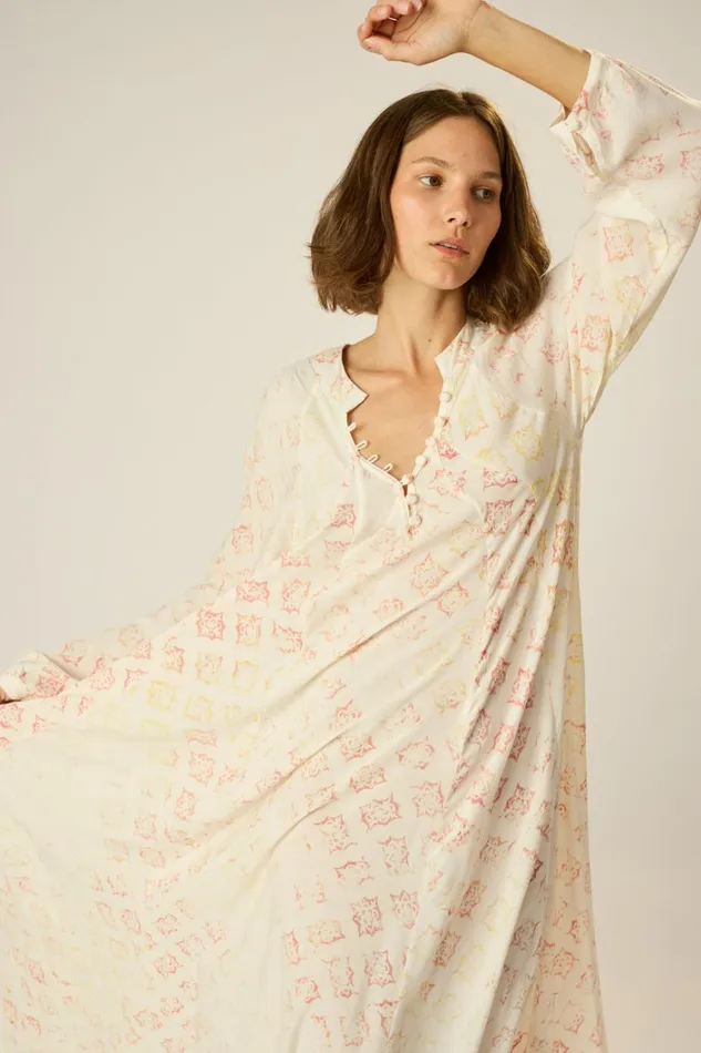 Women Natalie Martin Dresses Fiore Maxi Spanish Tile Sunrise