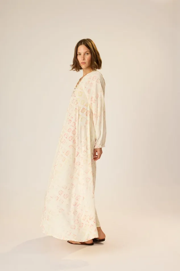 Women Natalie Martin Dresses Fiore Maxi Spanish Tile Sunrise