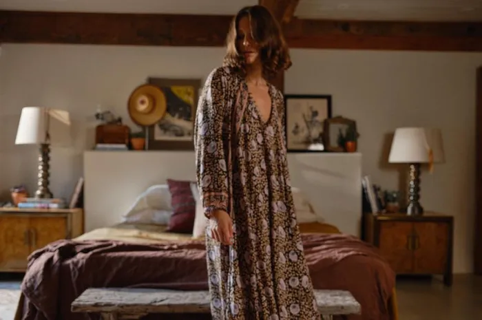 Women Natalie Martin Dresses Fiore Maxi Vintage Flowers Sepia