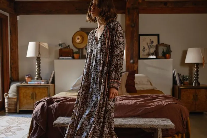 Women Natalie Martin Dresses Fiore Maxi Vintage Flowers Sepia