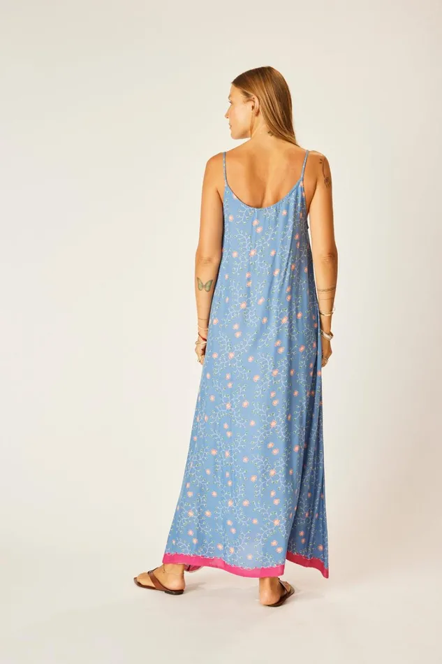 Women Natalie Martin Dresses Heather Maxi Pinwheel Denim