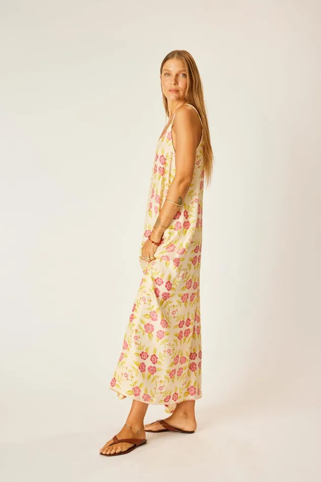 Women Natalie Martin Dresses Heather Maxi Prairie Dusty Crimson