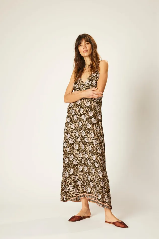 Women Natalie Martin Dresses Jackie Dress Vintage Flowers Sepia