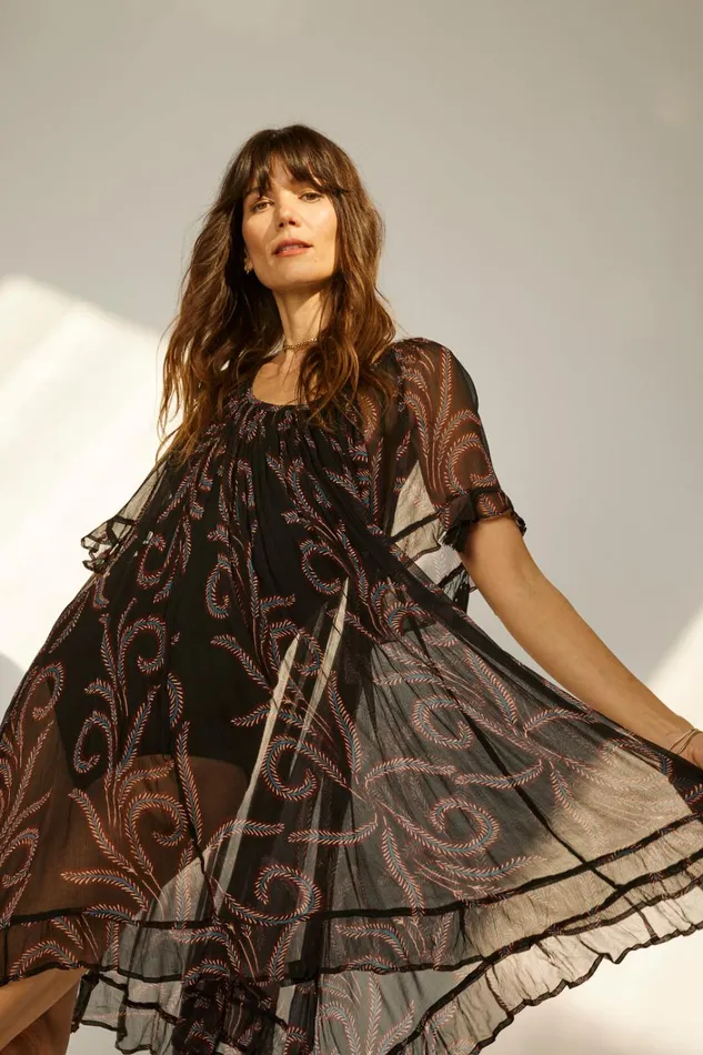 Women Natalie Martin Dresses Marina Dress Feather Chiffon