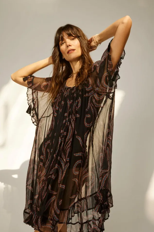 Women Natalie Martin Dresses Marina Dress Feather Chiffon