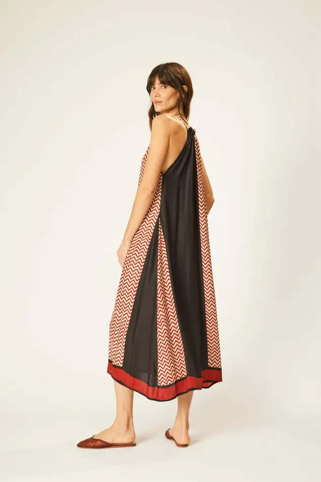 Women Natalie Martin Dresses Marlien Dress Black Silk