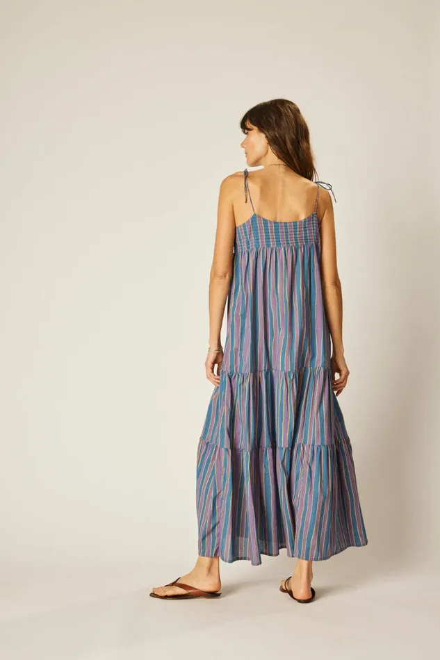 Women Natalie Martin Dresses Melanie Dress Batik Stripe Lavender