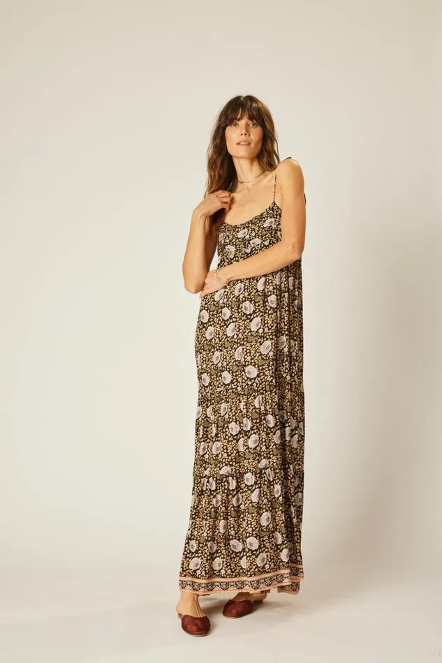 Women Natalie Martin Dresses Melanie Dress Vintage Flowers Sepia