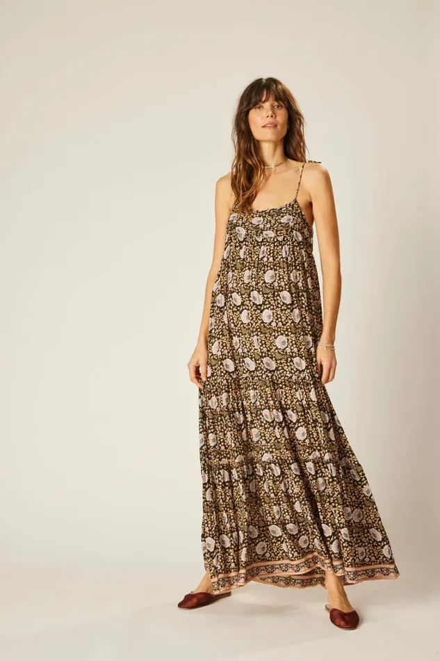 Women Natalie Martin Dresses Melanie Dress Vintage Flowers Sepia