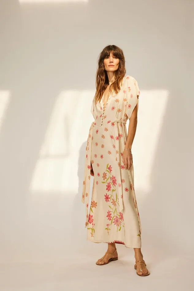 Women Natalie Martin Dresses Monica Dress Starflower Cream Women Natalie Martin Dresses Monica Dress Starflower Cream