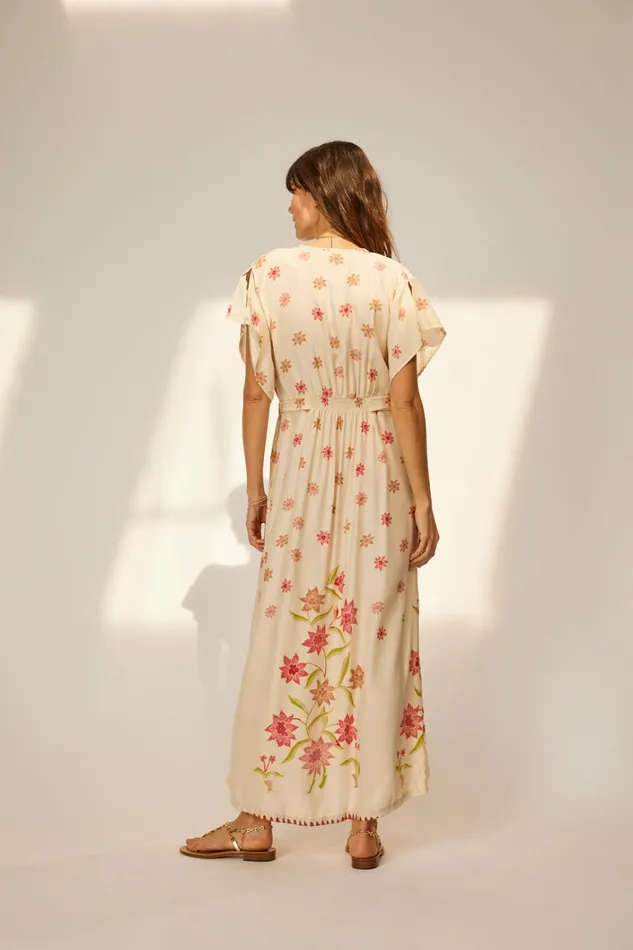 Women Natalie Martin Dresses Monica Dress Starflower Cream Women Natalie Martin Dresses Monica Dress Starflower Cream