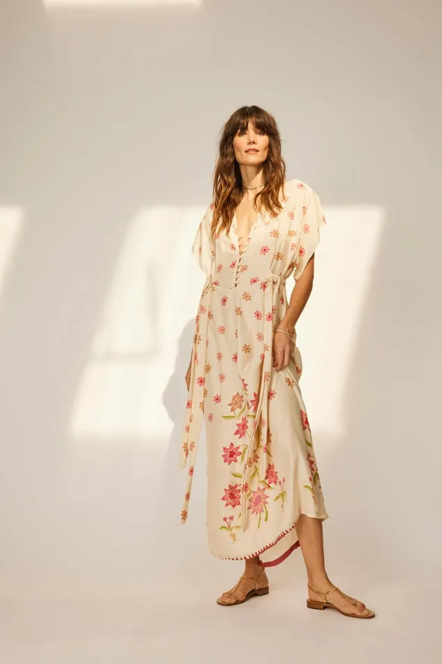 Women Natalie Martin Dresses Monica Dress Starflower Cream Women Natalie Martin Dresses Monica Dress Starflower Cream