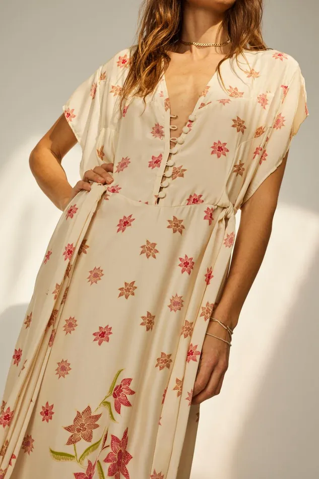 Women Natalie Martin Dresses Monica Dress Starflower Cream Women Natalie Martin Dresses Monica Dress Starflower Cream