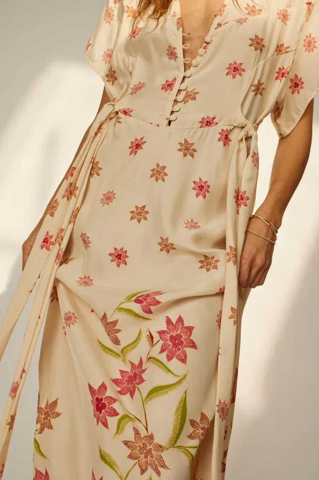 Women Natalie Martin Dresses Monica Dress Starflower Cream Women Natalie Martin Dresses Monica Dress Starflower Cream