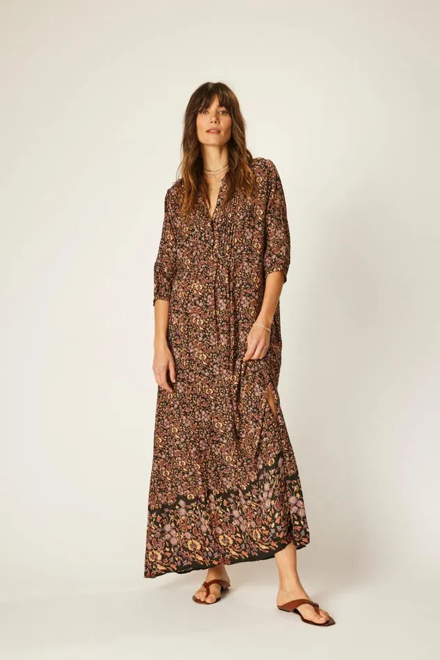 Women Natalie Martin Dresses Sammie Maxi Petite Fleur Noire