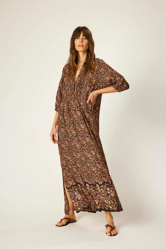 Women Natalie Martin Dresses Sammie Maxi Petite Fleur Noire