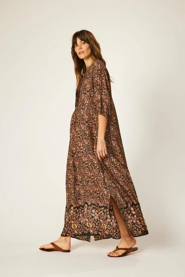 Women Natalie Martin Dresses Sammie Maxi Petite Fleur Noire