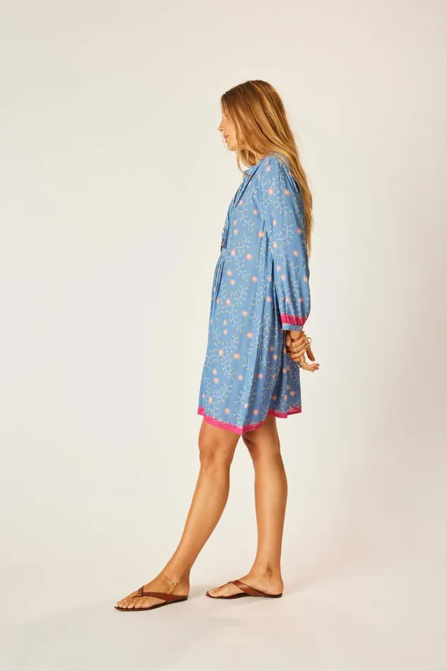 Women Natalie Martin Dresses Sammie Short Dress Pinwheel Denim