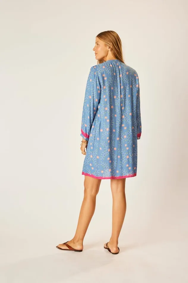 Women Natalie Martin Dresses Sammie Short Dress Pinwheel Denim