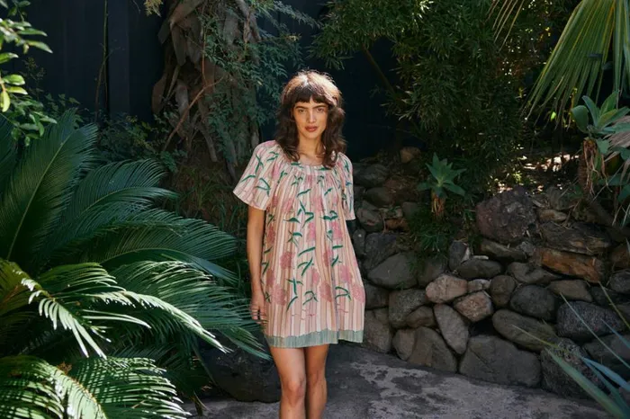 Women Natalie Martin Dresses Sienna Mini Dress Chamomile Rose Women Natalie Martin Dresses Sienna Mini Dress Chamomile Rose